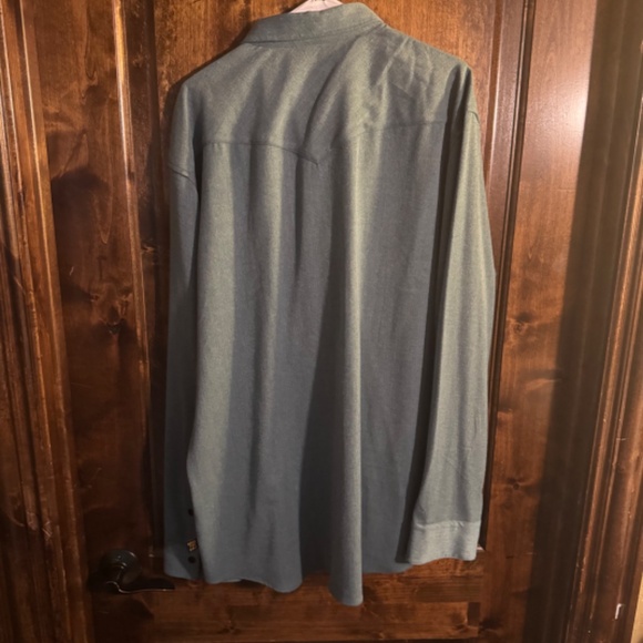 Howler Bro's Flannel, Teal, Size XL - Picture 3 of 3